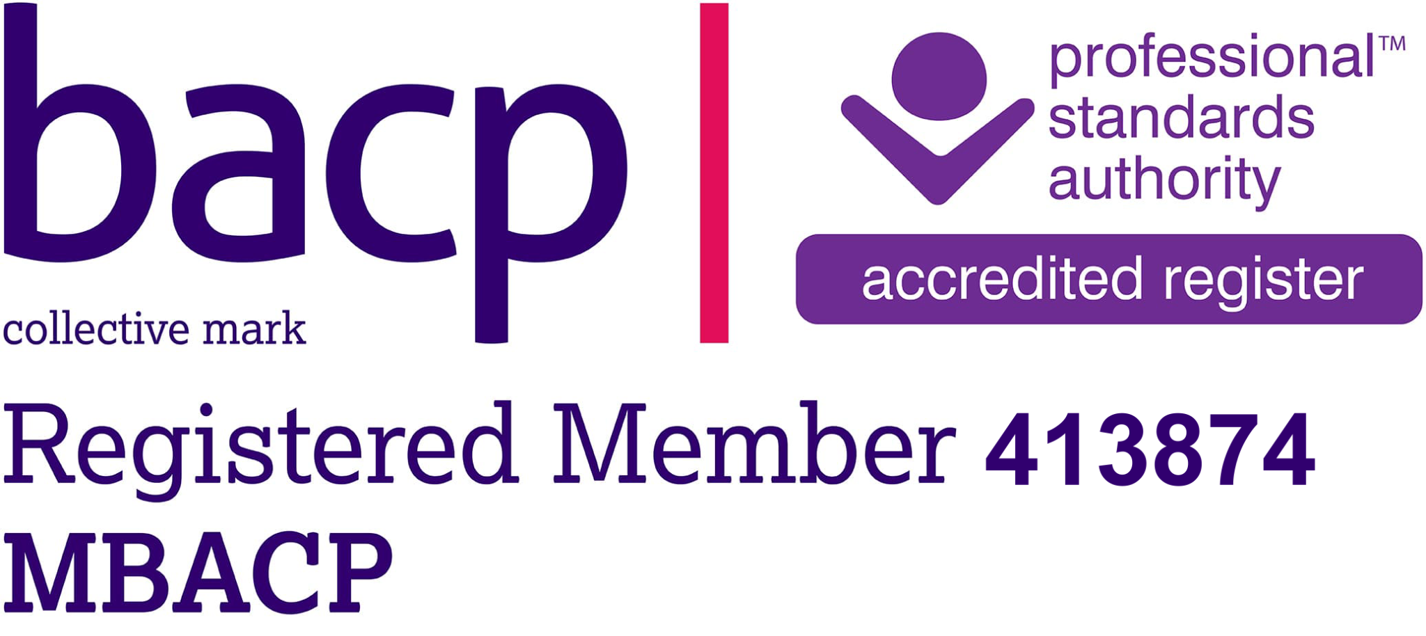 BACP Registered Member MBACP accredited register logo